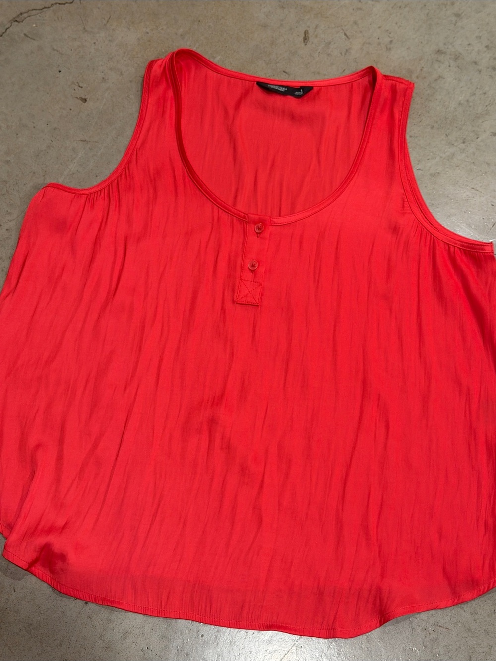 Women's Bright Red Scoop Neck Tank Top